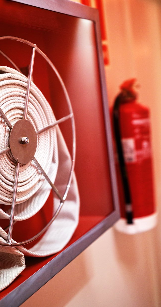 fire hose pipe & exttinguisher